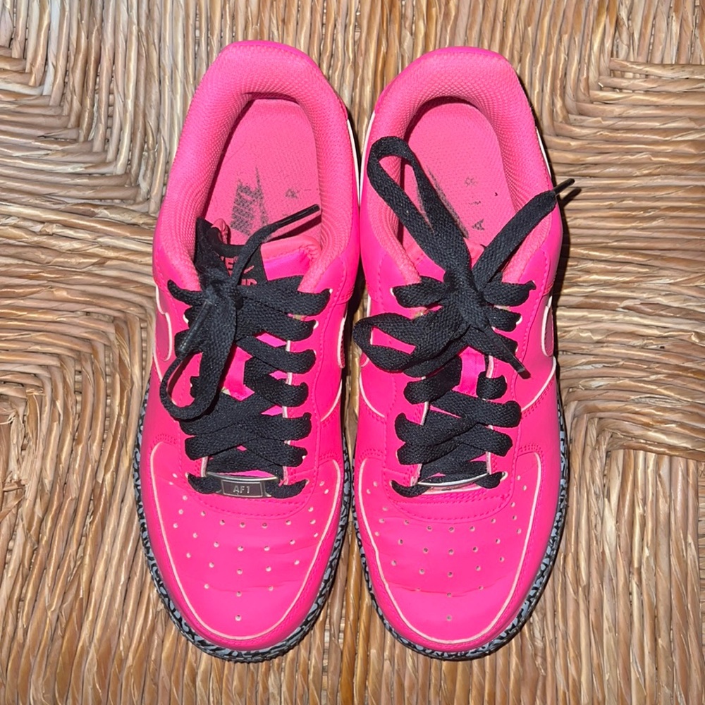 Pink, black and white air forces box not included